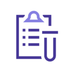 Icon of clipboard and test tube